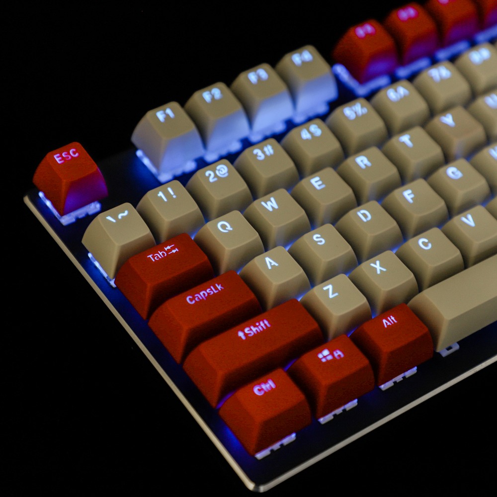 تسديدة مزدوجة تألق من خلال أغط - مراجعة Keycaps Pbt Double Shot 104 Keys وسعره
