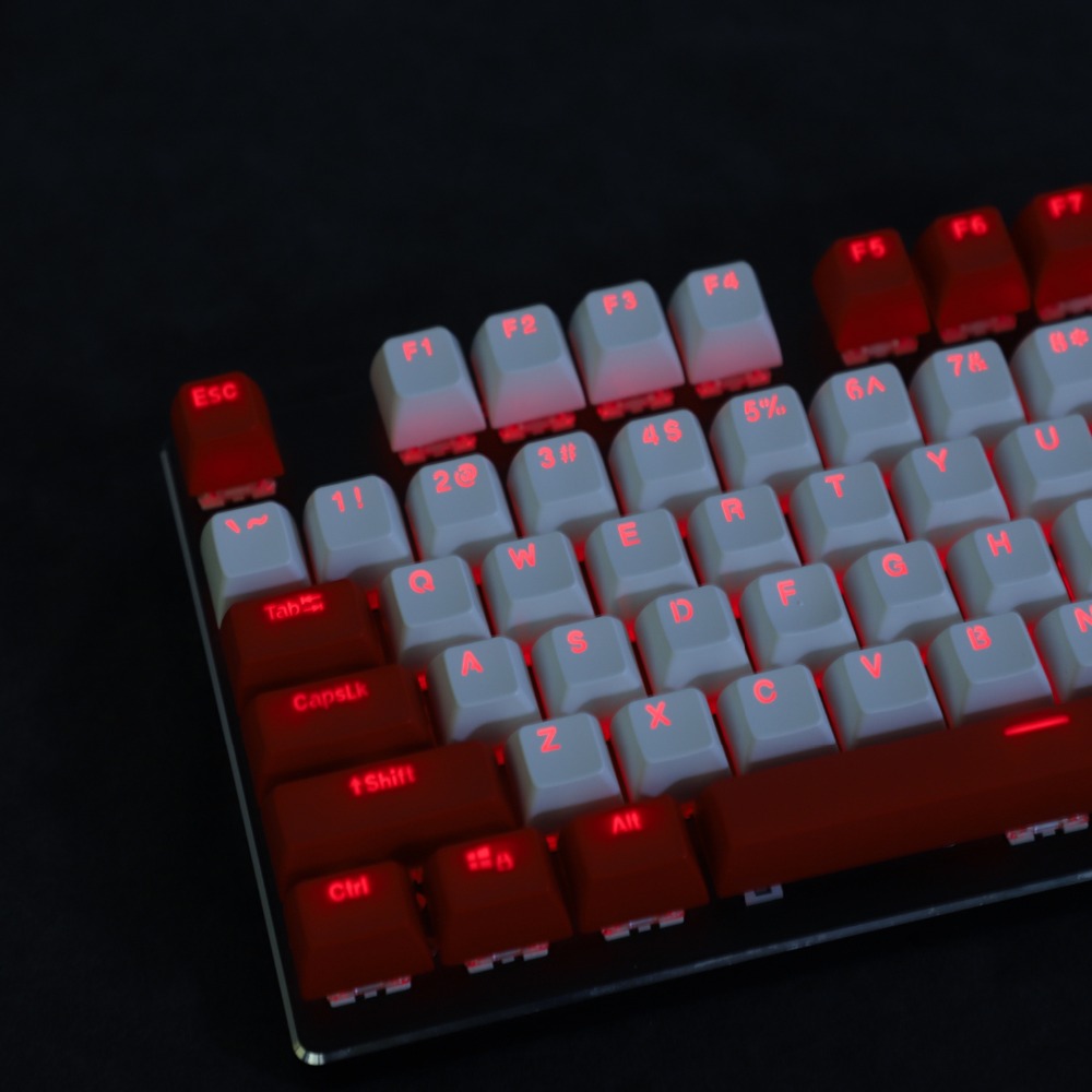 تسديدة مزدوجة تألق من خلال أغط - مراجعة Keycaps Pbt Double Shot 104 Keys وسعره