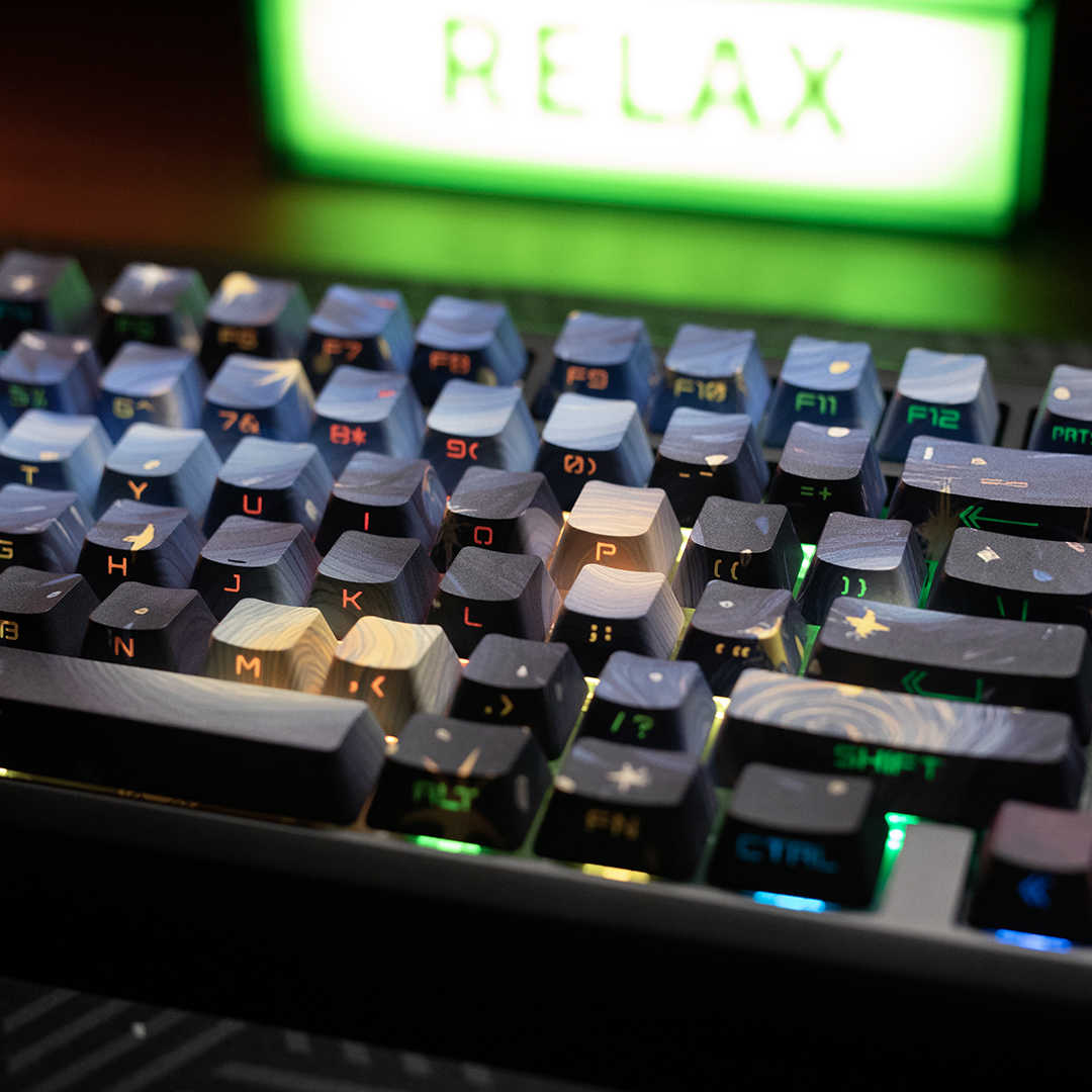 لوحة مفاتيح ميكانيكية مخصصة JK - مراجعة Keycaps Oem Profile 87 Keys وسعره