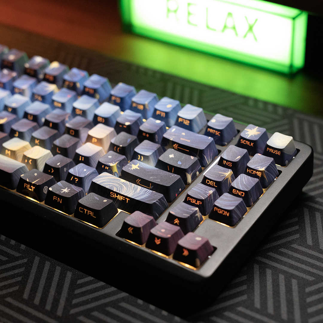 لوحة مفاتيح ميكانيكية مخصصة JK - مراجعة Keycaps Oem Profile 87 Keys وسعره