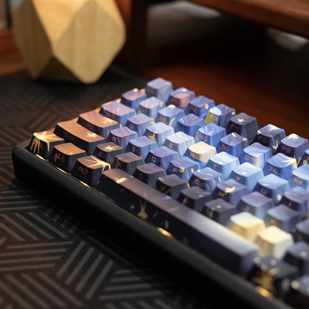 لوحة مفاتيح ميكانيكية مخصصة JK - مراجعة Keycaps Oem Profile 87 Keys وسعره