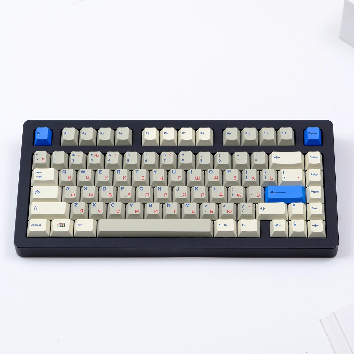 مجموعة مفاتيح عتيقة, رمادي, أب - مراجعة Keycaps Cherry Profile Pbt وسعره
