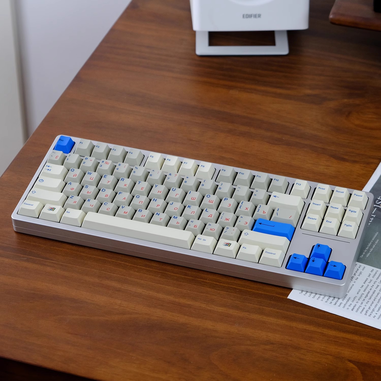 مجموعة مفاتيح عتيقة, رمادي, أب - مراجعة Keycaps Cherry Profile Pbt وسعره
