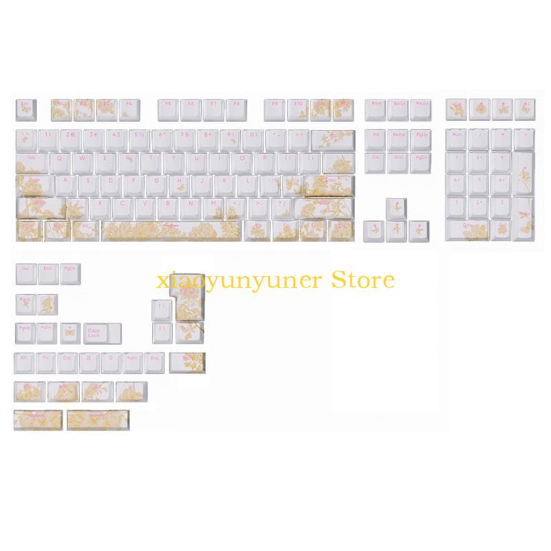 P9JB 135/108 قطعة أغطية مفاتيح - مراجعة Keycaps Pbt Double Shot 104 Keys وسعره
