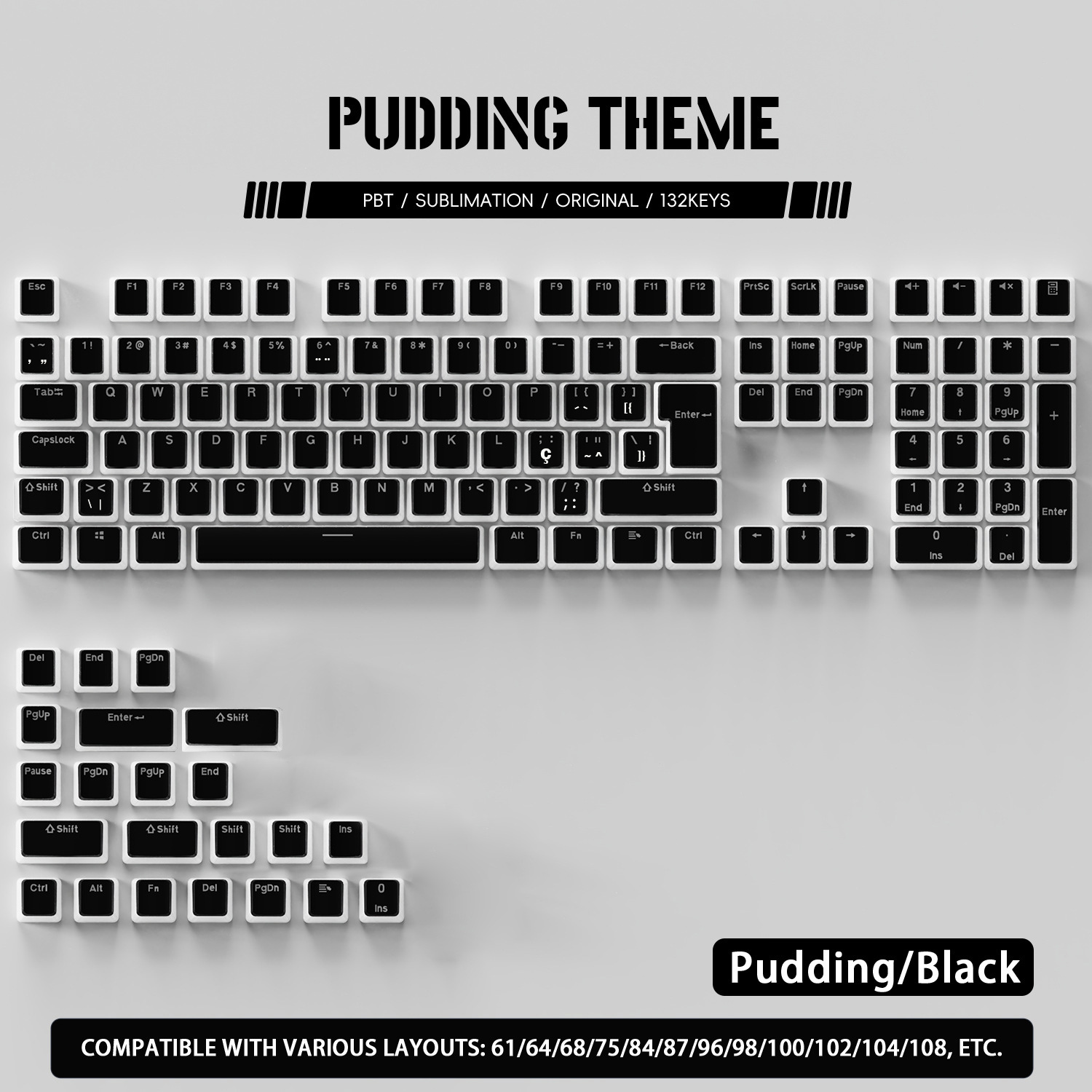 أغطية مفاتيح PBT بتصميم بادينغ - مراجعة Keycaps Translucent Pudding Rgb وسعره