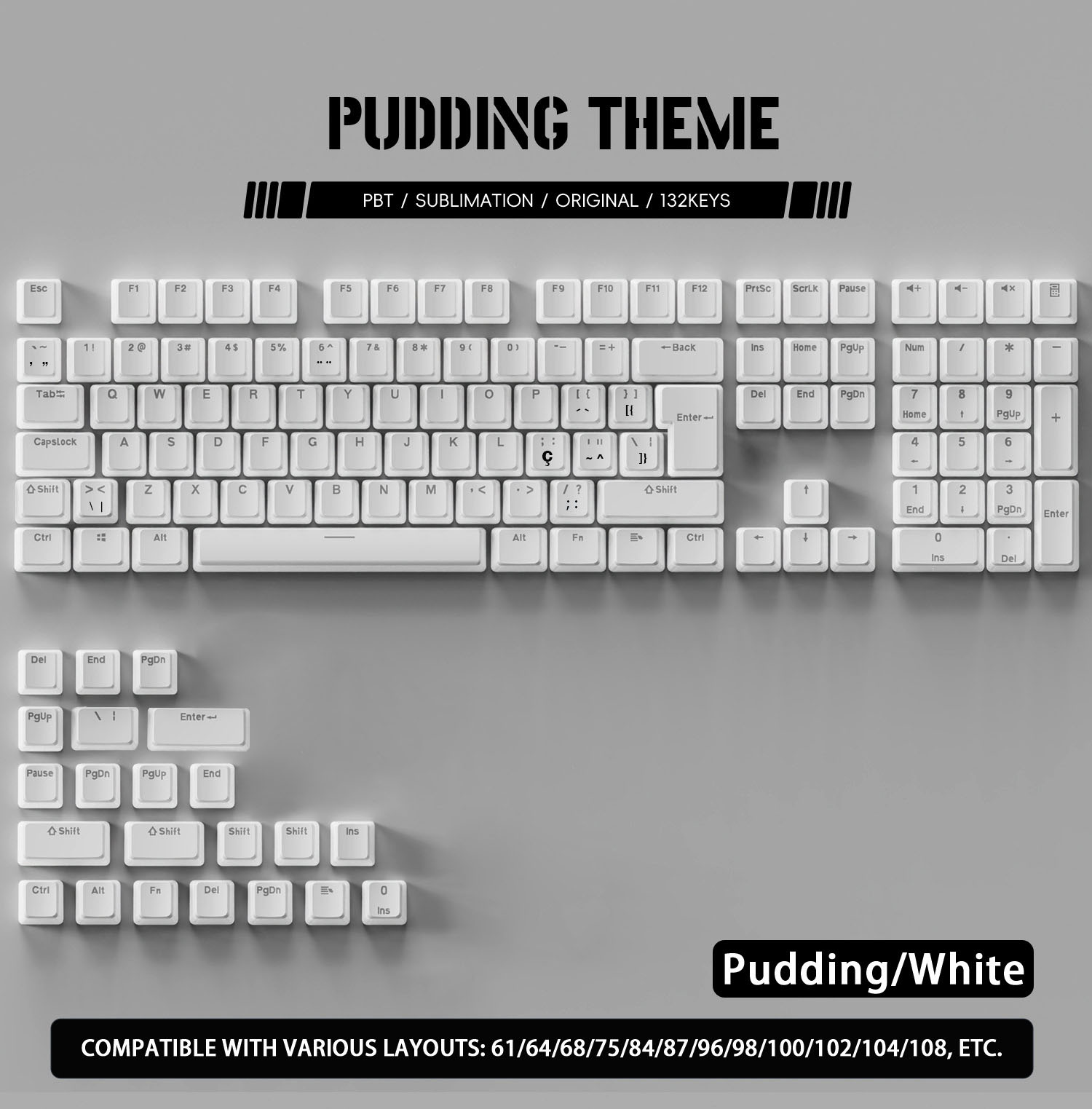 أغطية مفاتيح PBT بتصميم بادينغ - مراجعة Keycaps Translucent Pudding Rgb وسعره