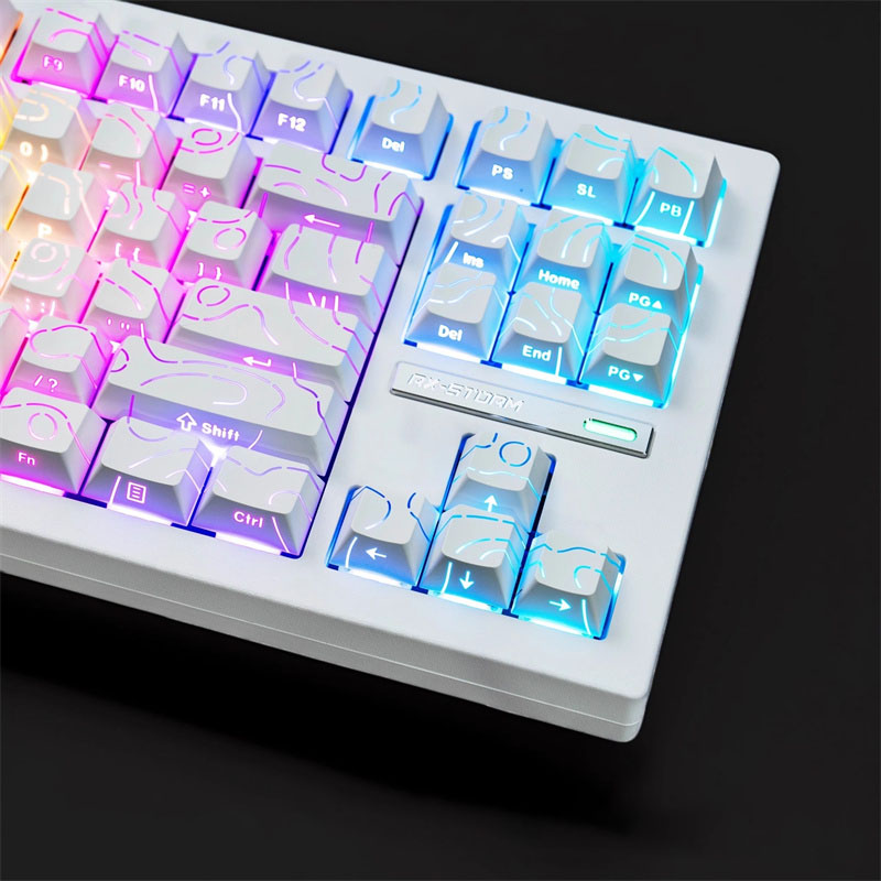 جديد كفاف خط 4.0 نسخة PBT Keyc - مراجعة Keycaps Pbt Double Shot 104 Keys وسعره