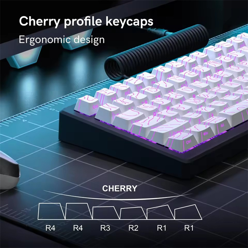 جديد كفاف خط 4.0 نسخة PBT Keyc - مراجعة Keycaps Pbt Double Shot 104 Keys وسعره