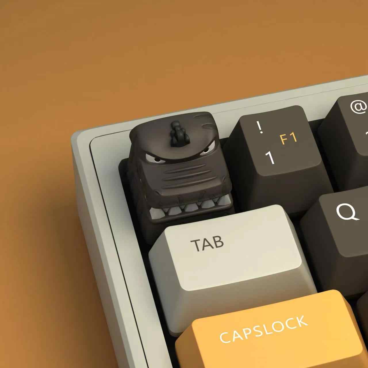 ثلاثية الأبعاد ديناصور أنيمي ا - مراجعة Keycaps Artisan Resin Handmade وسعره