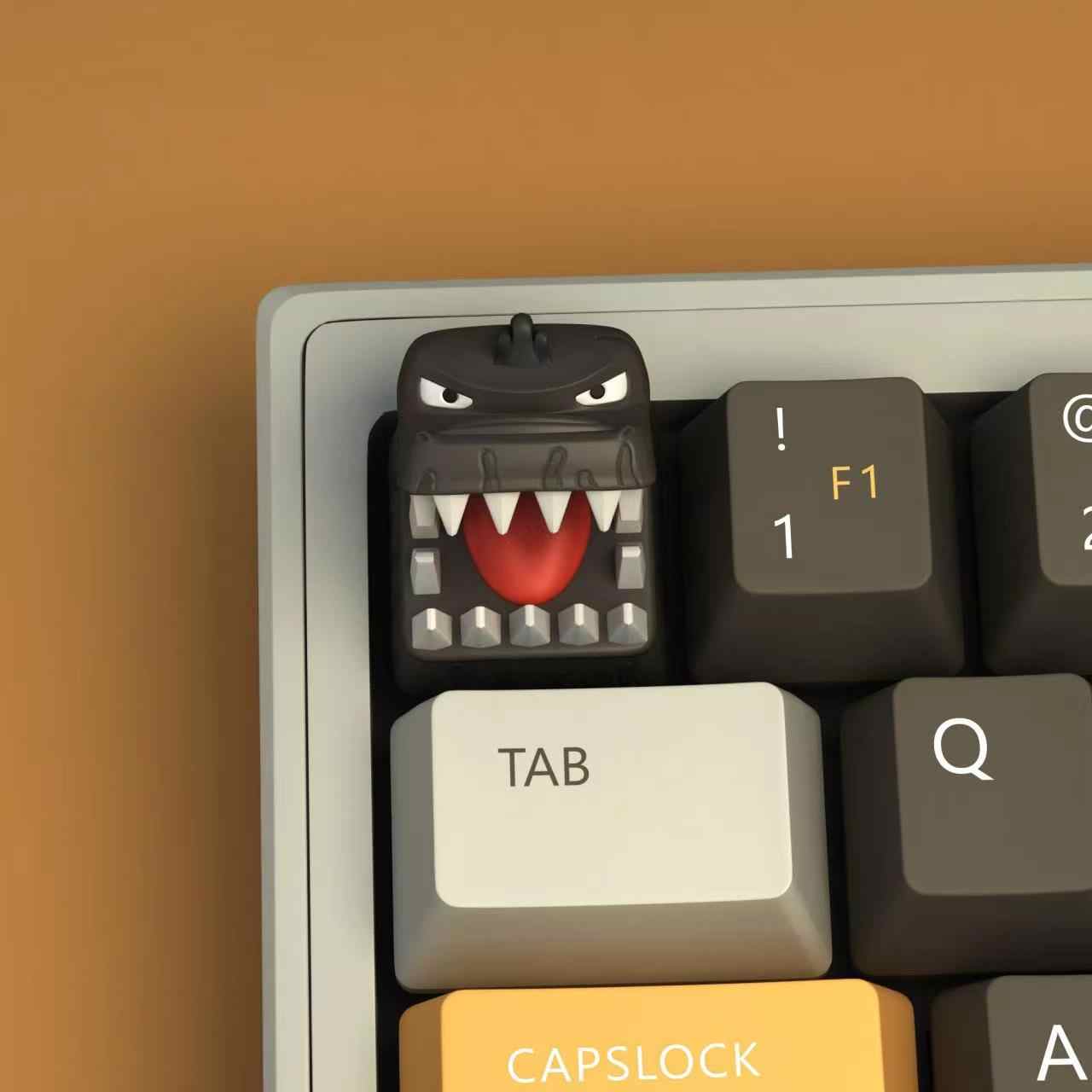ثلاثية الأبعاد ديناصور أنيمي ا - مراجعة Keycaps Artisan Resin Handmade وسعره