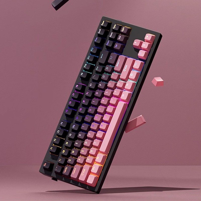 أغطية مفاتيح مخصصة بإضاءة خلفي - مراجعة Keycaps Pbt Double Shot 104 Keys وسعره